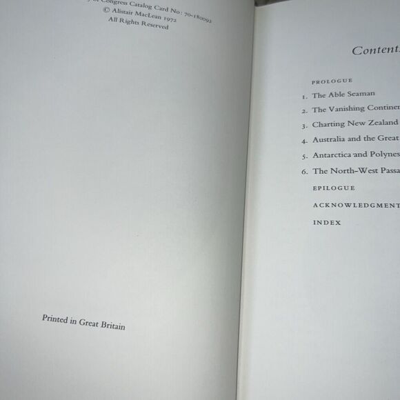 CAPTAIN COOK - 1972 - BY ALISTAIR MACLEAN - HARDCOVER - Picture 5 of 8